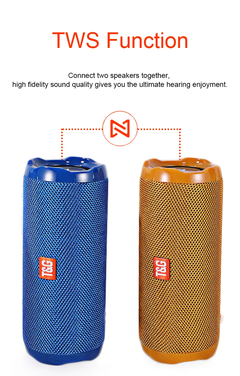 Altavoces Bluetooth portátiles, columna inalámbrica de altavoz