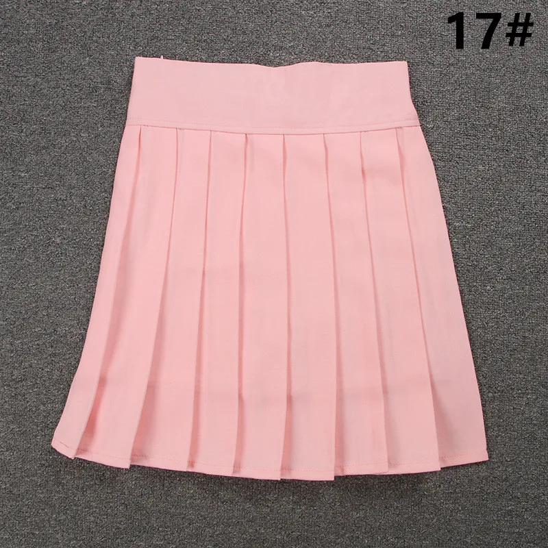 Школьные платья японская короткая юбка косплей аниме плиссированная юбка Jk Униформа матросский костюм Короткая юбка s школьная девушка 17 цветов - Цвет: 17