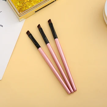 

Upscale single pink color Eyebrow brush Eye brushes set eyeshadow Mascara Blending Pencil brush Makeup brushes MakeUp Tools 3pcs
