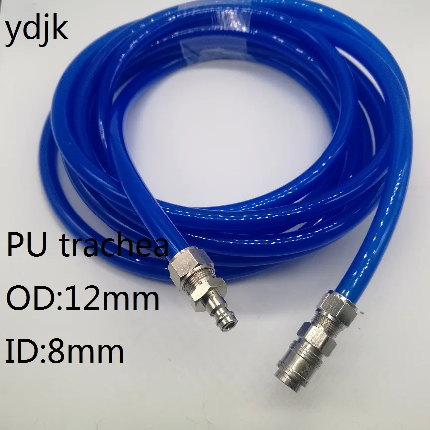 

Blue PU 5/10/15/20meter 12mm x 8mm Polyurethane Air Compressor Hose Tube Flexible 12*8 MM Air Tool With Connector European joint