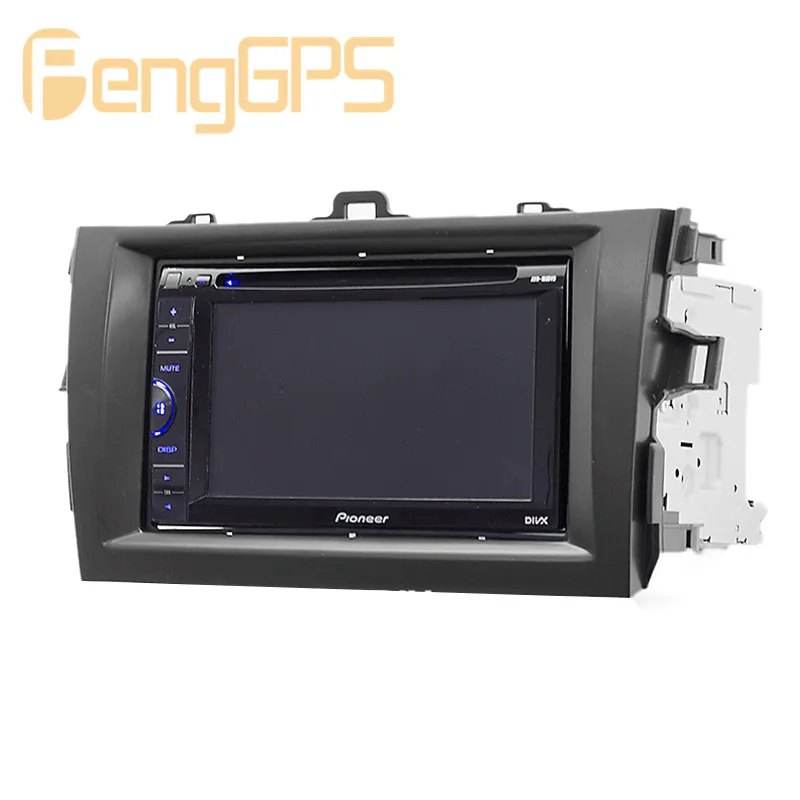 11-505 Высокое качество радио фасции для TOYOTA Corolla 2007-2013(черный) фасции Dash CD отделка установочный комплект