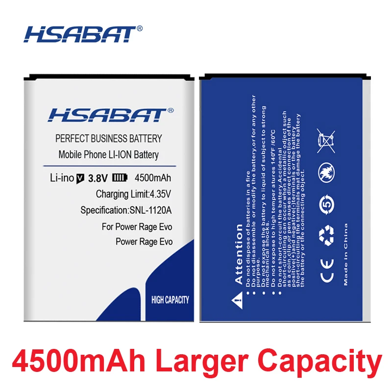 

HSABAT 0 Cycle 4500mAh Battery for Highscreen Power Rage Evo High Quality Mobile Phone Replacement Accumulator