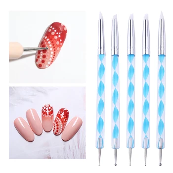 

Dual-ended Nail Dotting Pen Crystal Nail Beads Handle Nail Rhinestone Studs Picker Brush Nail Pen DIY Nail Art Tools