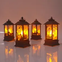 Dekoracje na Halloween świece Led Tea lampa wisząca latarka LED lampa impreza z okazji Halloween artykuły domowe świece Tea Light tanie i dobre opinie CN (pochodzenie) NONE plastic PVC