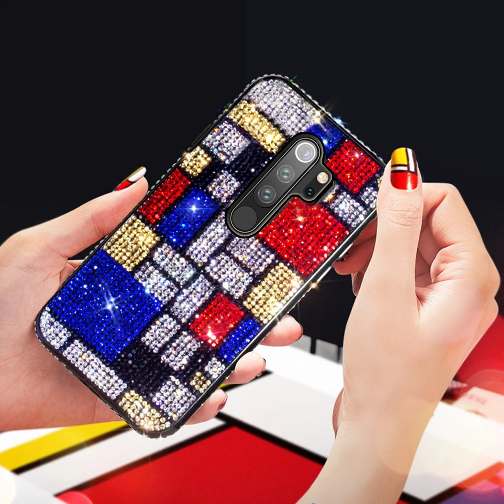 Чехол для телефона с блестящими бриллиантами чехол xiaomi redmi note 8 t pro xiomi xaomi ksiomi