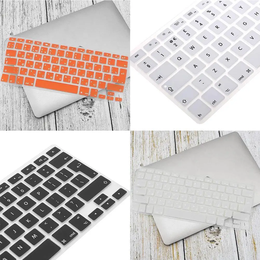

10 Colors Soft Silicone Keyboard Cover Sticker Film Accessories older) Pro (2015 Macbook 13" Computer For Apple 17" 15" or R2O1