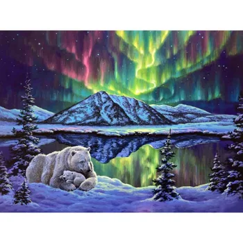 

Frameless DIY Oil Painting Kit Paint by Numbers for Adults and Children Beginners