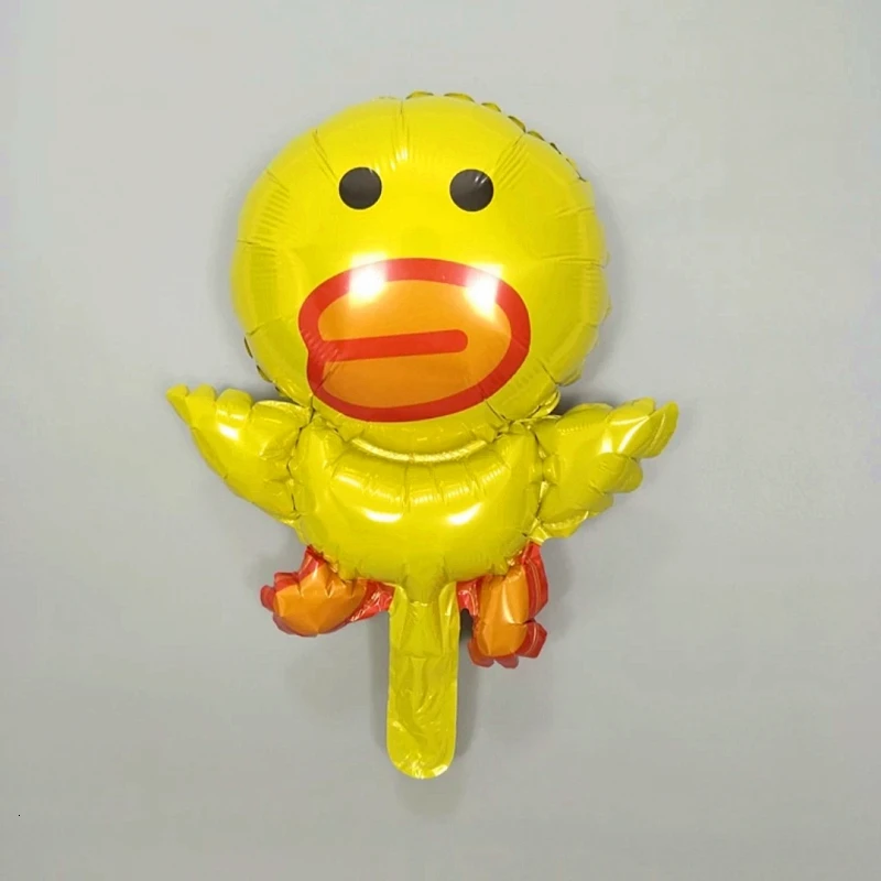 1 шт воздушные шары Baby Shower мальчик девочка мультфильм животное желтая утка алюминиевая фольга шарики для День Рождения вечерние украшения взрослые дети