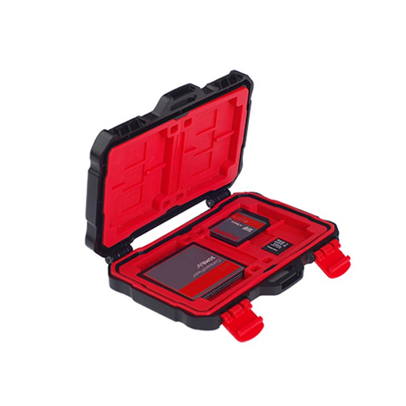 Red Защитный чехол для карт памяти SD SDHC SDXC и Micro SD TF, водостойкий 24 слота, сумки для переноски карт памяти - Комплект: Red