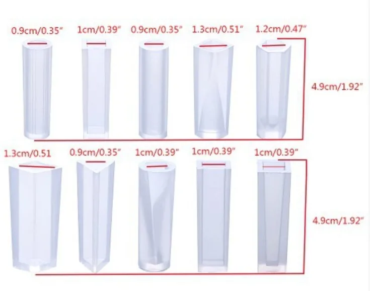Silicone Mold for Resin Casting Strip Mold Jewelry Mould DIY Roundsquarehexagoncylinder Pendant Crafts Jewlery Making 4.5cm