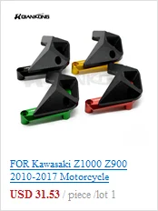 Для KAWASAKI Z900 аксессуары для мотоциклов 6 мм 8 мм 10 мм ЧПУ алюминиевая подставка винты маятник Катушки слайдер с логотипом Z900