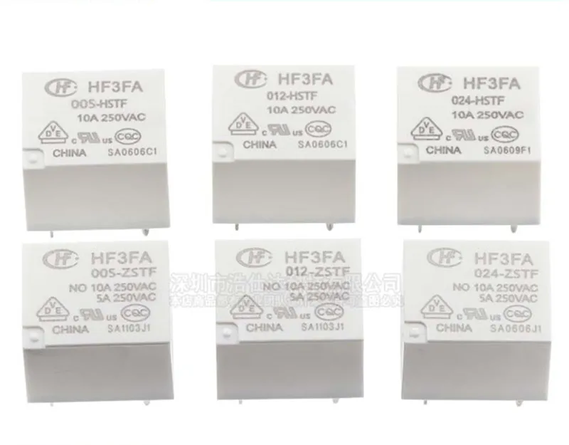 100% Original 10PCS HF Relay HF3FA-005 012 024-HST ZST HSTF ZSTF HF3FA-T 73 12V | Электроника