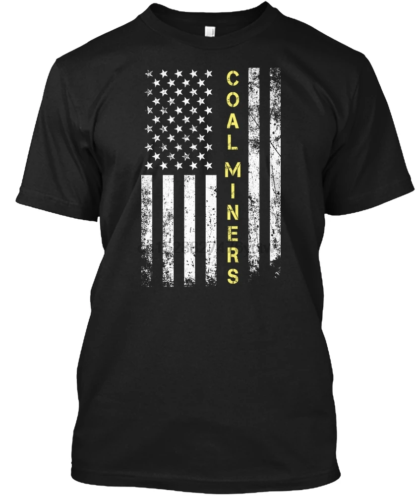 Men T Shirt Coal Miners Job Shirt - Coal Miners American Flag Women T-Shirt