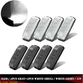 

8PCS Waterproof Trailer Lights Smoked Lens Truck Side Marker Clearance Light 12V