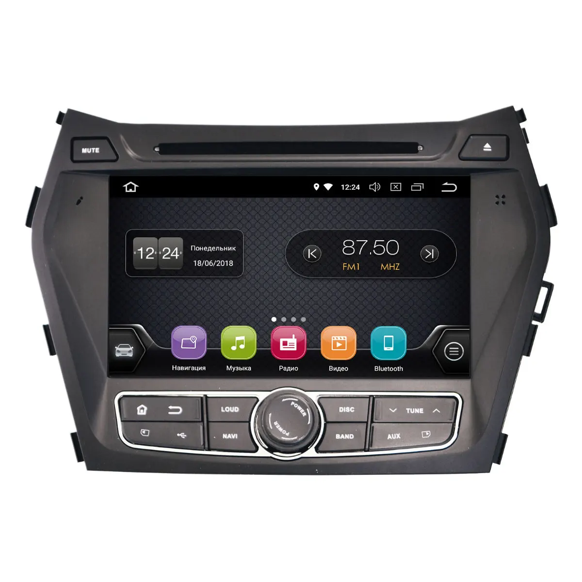Штатная магнитола InCar TSA-2436 для Hyundai Santa Fe 2013+(Android 8.0)(+ Камера заднего вида в подарок