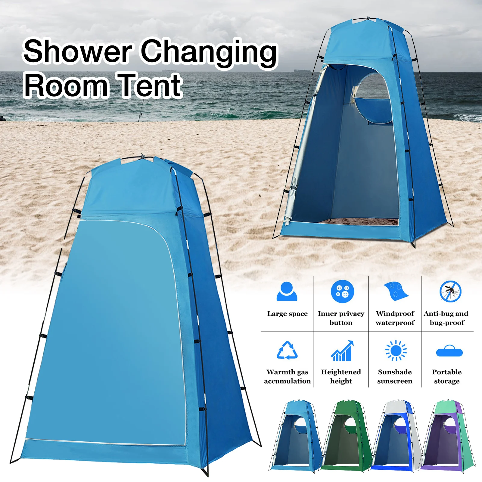 Portable Privacy Shower Toilet Camping Pop Up Tent Camouflage Anti UV  Function Outdoor Dressing Tent Photography Tent|Tents| - AliExpress