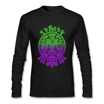 

Battle for NYC T-shirt Men's Printed Tshirts For Male Long Sleeved Cotton Round Neck