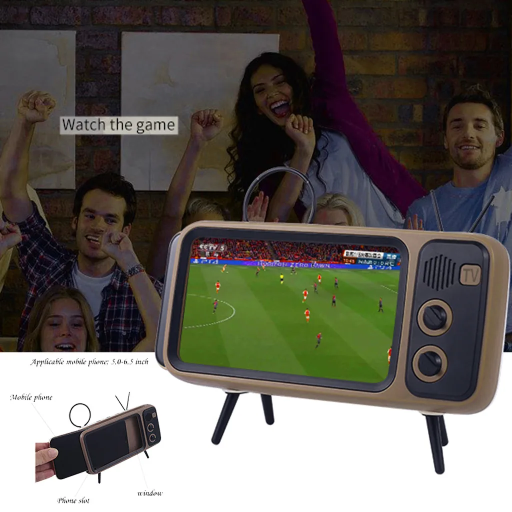 Портативная bluetooth колонка беспроводная с мобильным держателем phoneTV Беспроводная
