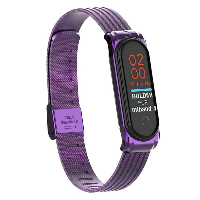 Нержавеющая сталь Correa mi Band 4 3 ремешок металлическое запястье для Xiao mi band 4 фитнес-браслет ремешок для часов ремень Смарт-часы аксессуары