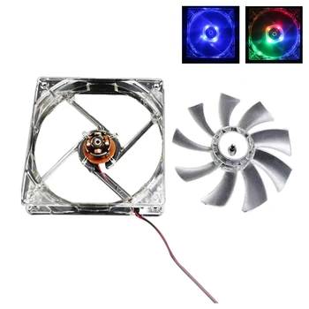

Fashion Light LED CPU Fan 12CM PC Mainframe Box Cooling Fan DIY PC Accessories