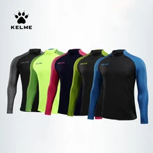 KELME Мужская Весенняя компрессионная футбольная тренировочная Джерси куртка свитера куртки на молнии футбольные рубашки спортивные майки 3871301