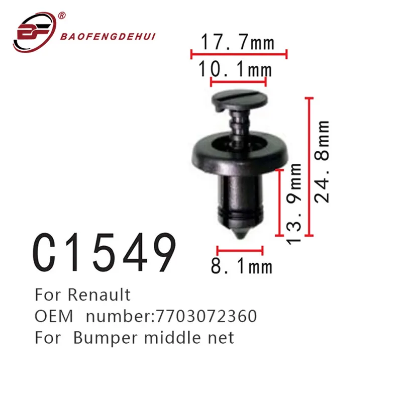 

For Renault Car door buckle Door sealing strip positioning bumper positioner self tapping screw for bumper