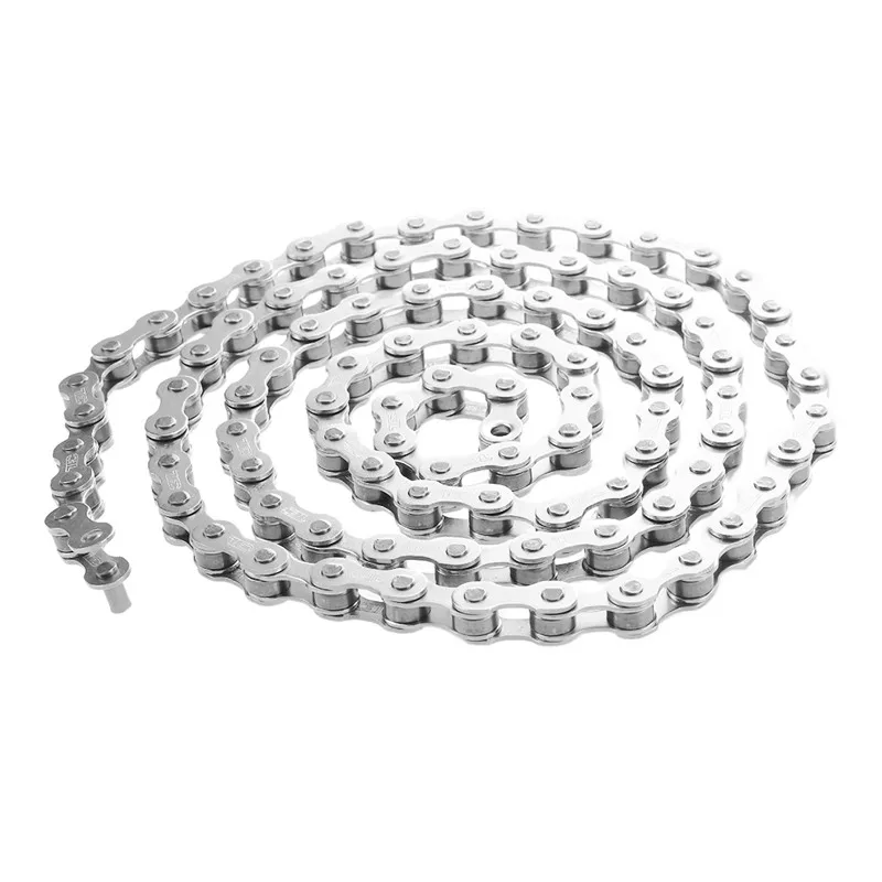 NEW-Bike chain MTB chain for Fixed Gear Single speed Dirt Bike 1/" x1 / 8", silver