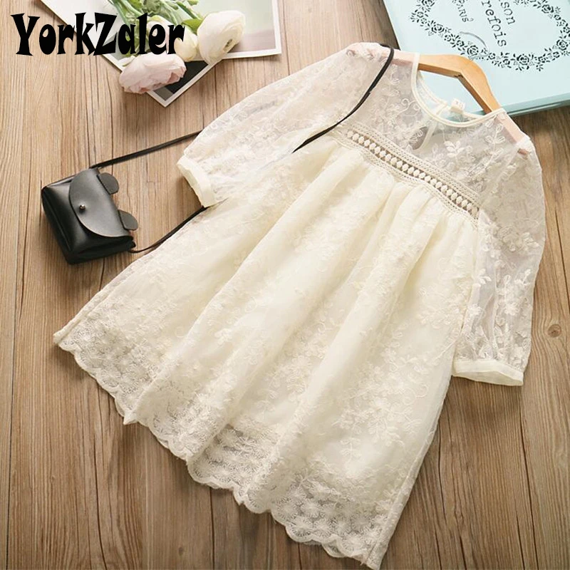 Платье принцессы для девочек; сезон весна-осень кружевное детское праздничное платье с длинными рукавами для девочек; детское платье с вышивкой; От 3 до 7 лет