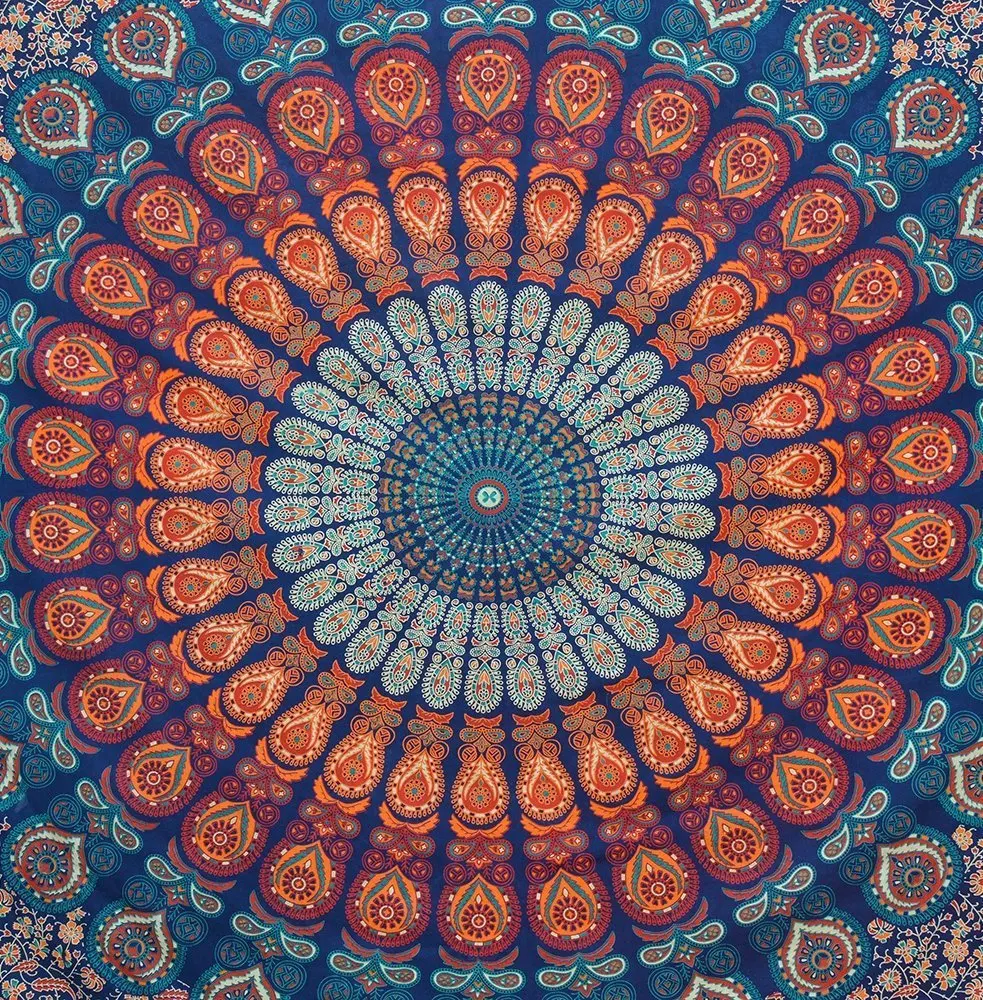 МАНДАЛА ГОБЕЛЕН индийская Мандала настенные вешалки скатерти обложки хиппи