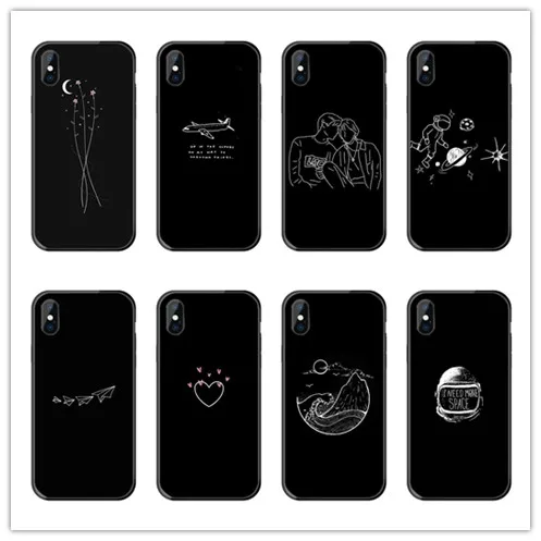 4 улыбка Собака Хаски узор чехол для iPhone 6 7 8 Plus X XS Max XR SE5S космическая Планета