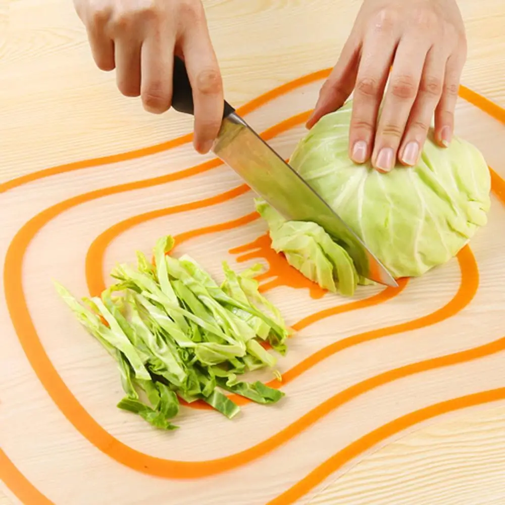 1 шт./компл. Кухня Non-Slip Пластик резки Панели кроя измельчительный блок Портативный Матовый пластика с антибактериальным покрытием овощные нож для резки мяса Pad