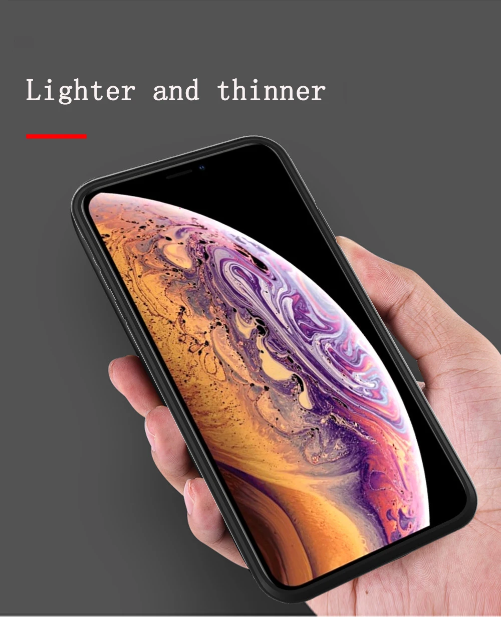 JAVY портативное зарядное устройство для iPhone 6 S 7 8 Plus, чехол для зарядного устройства для iPhone X R Max, портативная Магнитная подставка
