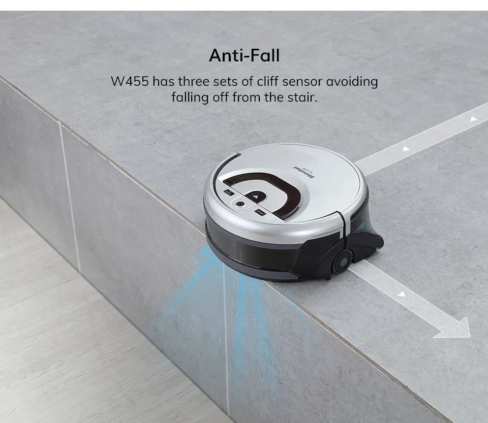 ILIFE W455 Shinebot Gyroscope Washing Floor APP Robot