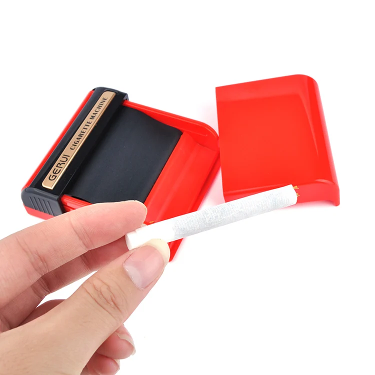Red Пластиковые прокатки табака сигареты рулонной бумаги машина зажигалки гаджеты для мужчин дыма аксессуары рулонной бумаги - Цвет: Red