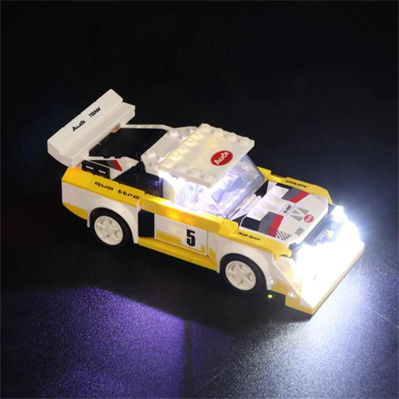 Vonado Set Di Illuminazione A Led Per 76897 1985 Car Sport Quattro S1 Modello Da Collezione Toy Light Kit, Non Incluso Il Building Block