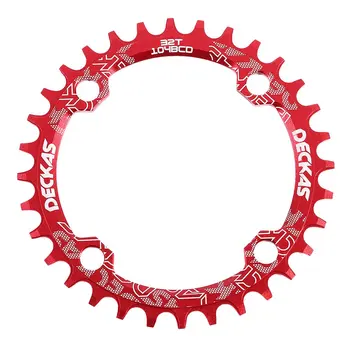 

DECKAS Narrow Wide Bike MTB Crank Round Oval Chainring Chain Ring Bicycle Chainwheel Bike Circle Single Plate 32T/34T/36T/38T
