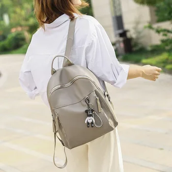 

2020 new women's backpack Korean version of the simple ladies shoulder bag large capacity multifunctional ladies backpack