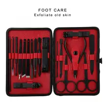 18 шт. маникюрный комплект ножниц для ногтей бытовые триммеры для ногтей набор пилок для лица Маникюр Педикюр Инструмент Наборы для наращивания ногтей