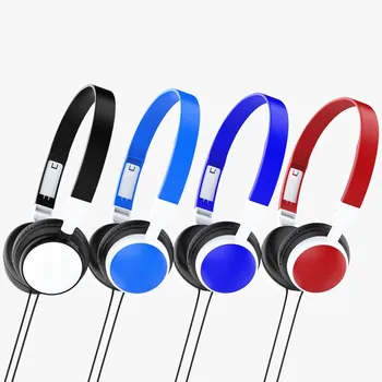 1pcs Wired Stereo Earphones Noise Canceling Earplugs for Portable Laptop Desktop Computer PC Headphones Headset 1