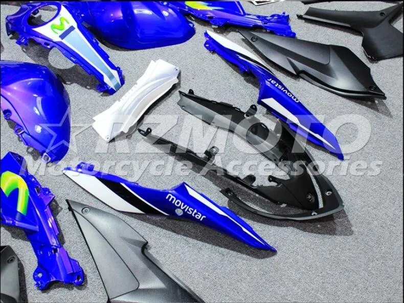 4 подарки ABS литьевая форма мотоцикл Обтекатели подходит для YAMAHA R3 R25- 15-19 обтекатель кузова набор синий белый