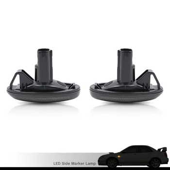 

2pcs Side Fender Marker Light Smoked Lens For 02-07 Subaru Impreza Wrx Sti 84401SA001 Waterproof