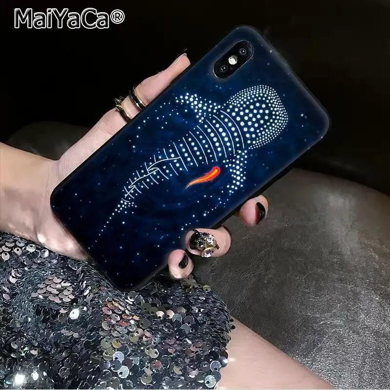 MaiYaCa океан КИТ Акула плавание Роскошный чехол для телефона Apple iphone 11 pro 8 7 66S Plus X XS MAX 5s SE XR чехлы