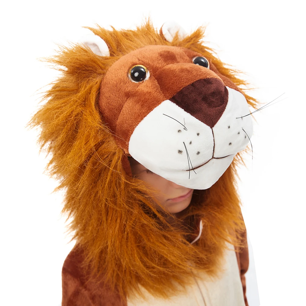 kigurumi Child Cartoon Lion Kigurumis Onesies Kid Sleepwear Animal pajama Homewear Girl Boy Party Clothing Cosplay Costume kigurumi Child Cartoon Lion Kigurumis Onesies Kid Sleepwear Animal pajama Homewear Girl Boy Party Clothing Cosplay Costume