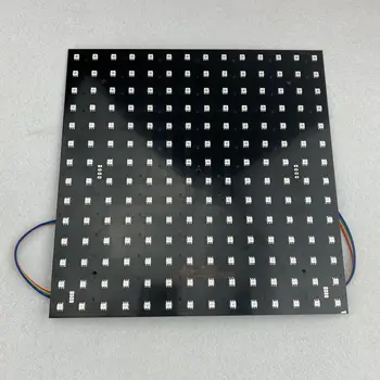 

SK9822 P20mm addressable full color RGB indoor LED Display unit panel,14*14pixels,280mm*280mm;Aluminum plate