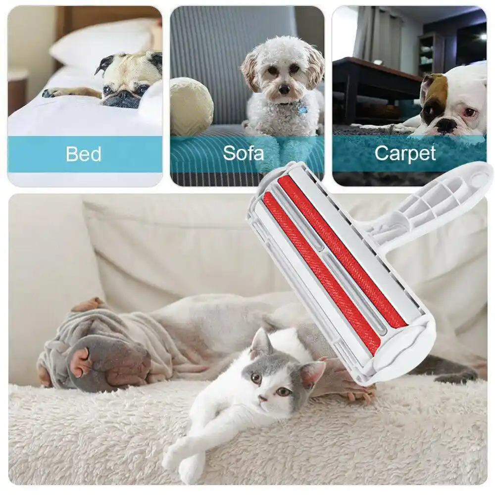 Brosse Anti Poils D Animaux Automatique Reutilisable Avec Deux Rouleaux Collante Pour Le Nettoyage Des Poils De Chat Chien Sur Les Textiles Vetements Et Tapis Aliexpress