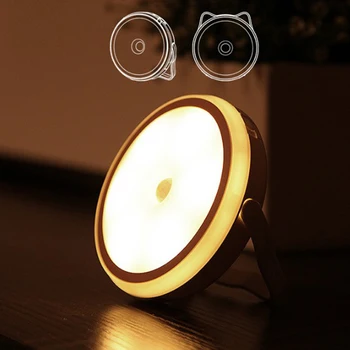 

Table Lamps For The Bedroom Led Kids Night Lights With Creative Sensor Light Round USB Charging Bedroom Corridor Portable Lamp