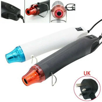 

220V 300W Hot Air Gun Power Phone Repair Tool Electric Soft Ceramic Hot Air Gun Shrink Plastic Air Heat Gun UK Plug