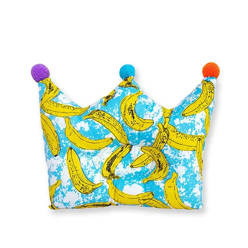 Banana Хлопковая детская подушка, корона для младенцев, форменная Подушка, мультяшная подушка для малышей, позиционер для новорожденных, подушка против скатывания, плоская защита головы Bebes - Цвет: Banana