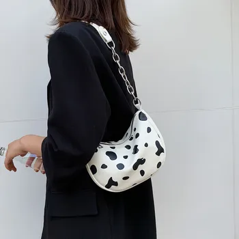 

Women Chain Shoulder Bag PU Leather Animal Printed Crossbody Bags Female Messenger Hand Bag Small Shoulder Handbag Travel Purse