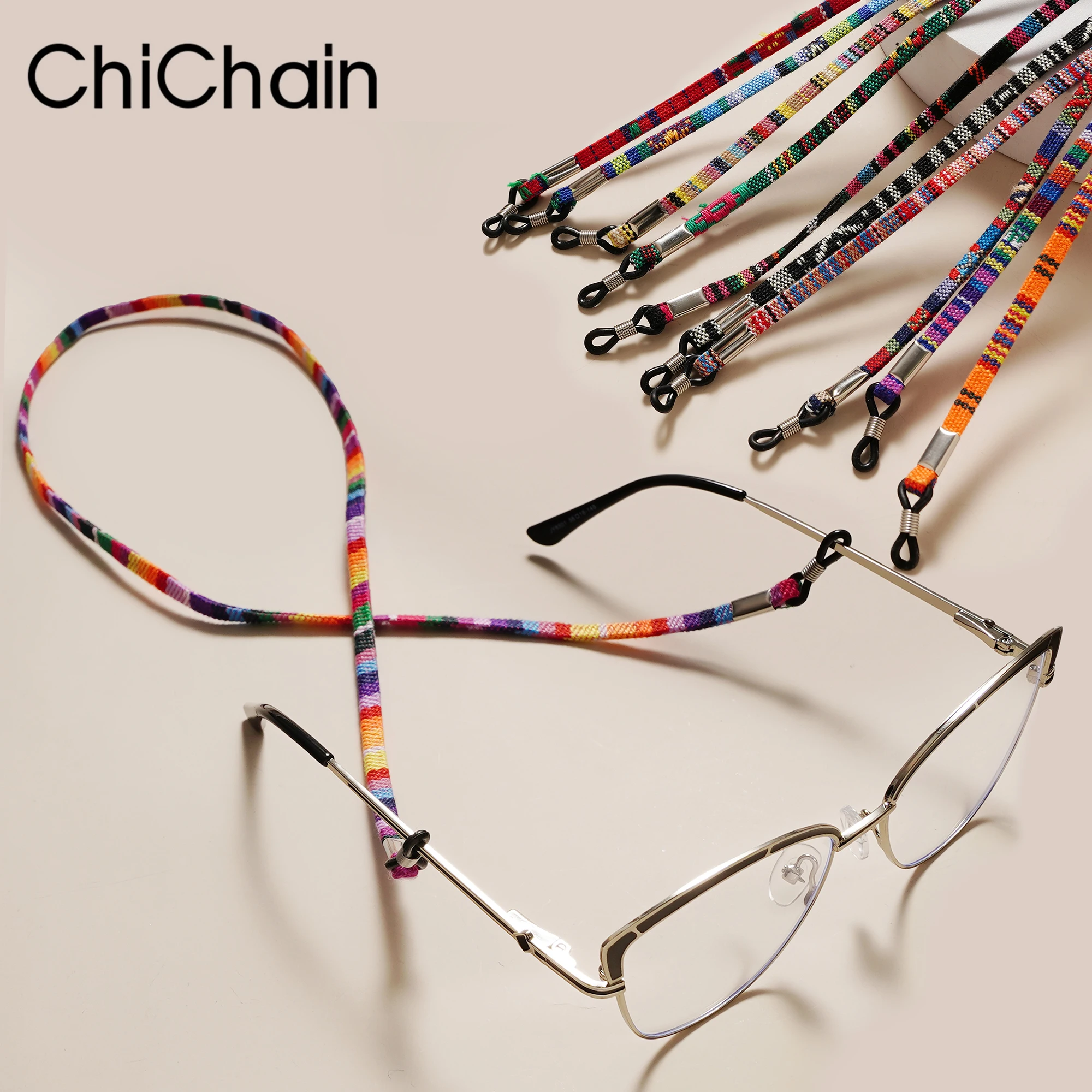 Eyeglass Sunglasses Cord Strap Ethnic Style Cotton Eyewear Lanyard